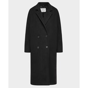 SOLD 94% wool Aritzia Slouch Coat Black